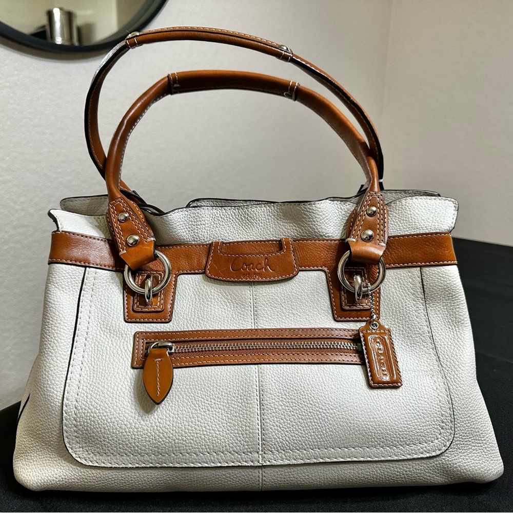 Coach Penelope Pebbled Leather Satchel Bag